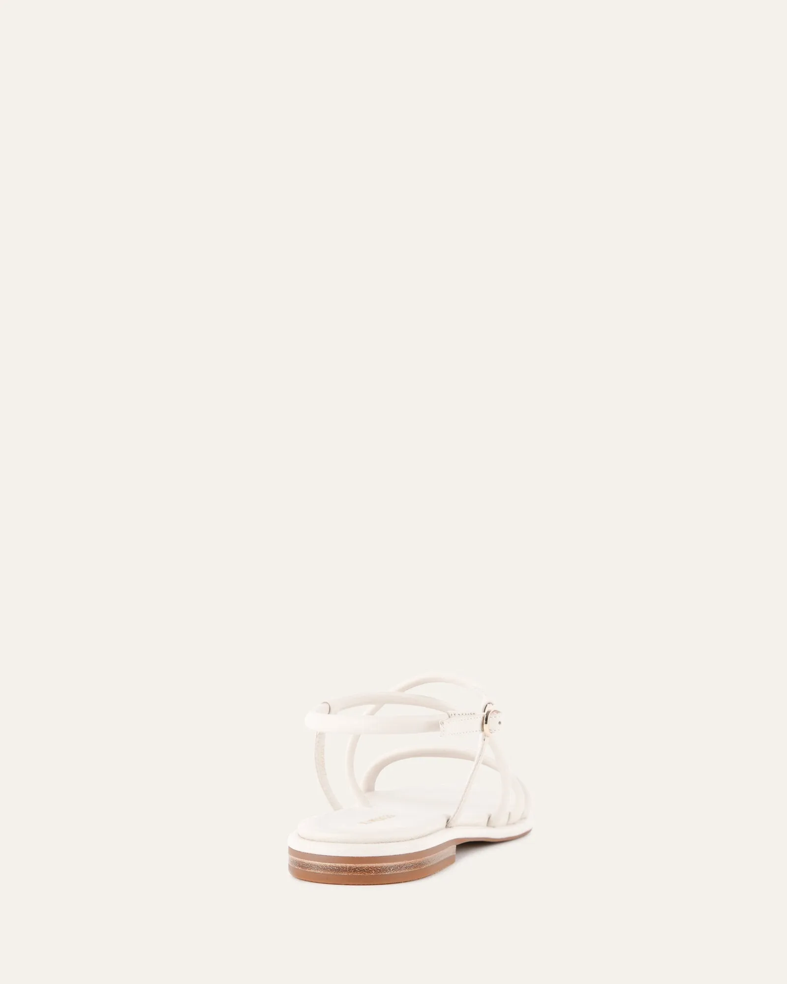 CATALINA FLAT SANDALS OFF WHITE LEATHER Jo Mercer