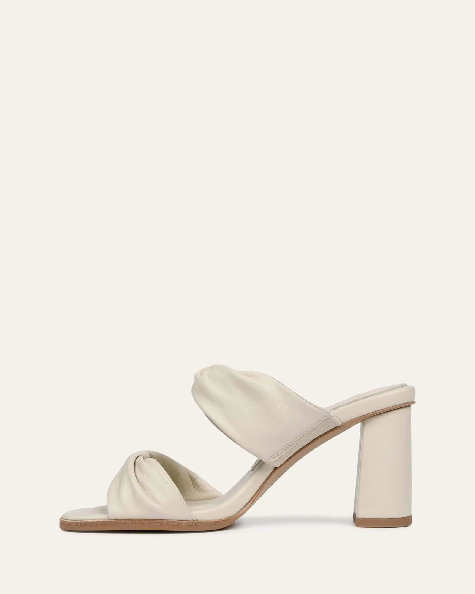 CAYLIE HIGH HEEL SANDALS BONE LEATHER Jo Mercer