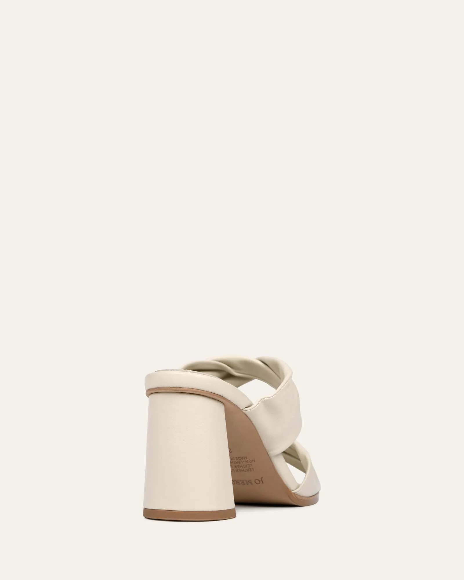 CAYLIE HIGH HEEL SANDALS BONE LEATHER Jo Mercer