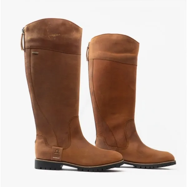 Chatham GATCOMBE Womens Leather Knee Length Waterproof Boots Walnut