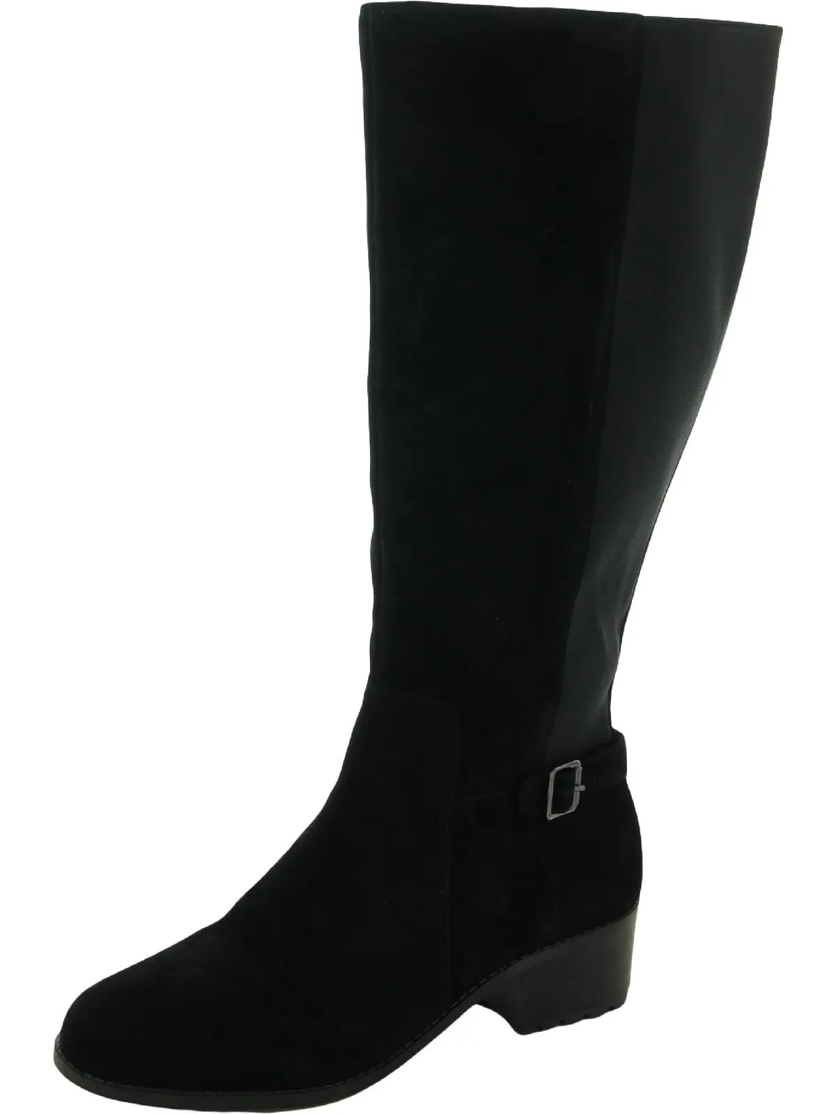 Chaza Womens Stretch Zipper Knee-High Boots