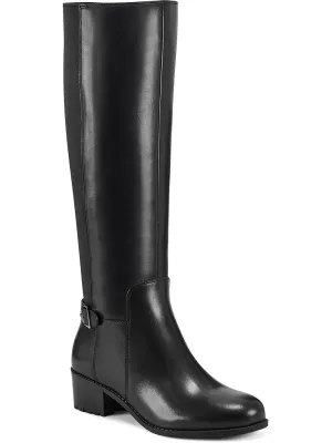 Chaza Womens Stretch Zipper Knee-High Boots