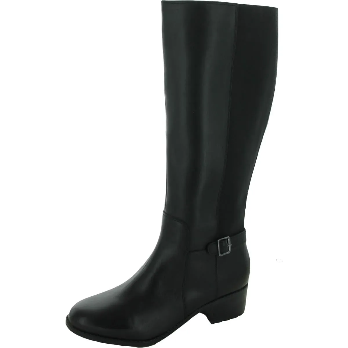 Chaza Womens Stretch Zipper Knee-High Boots