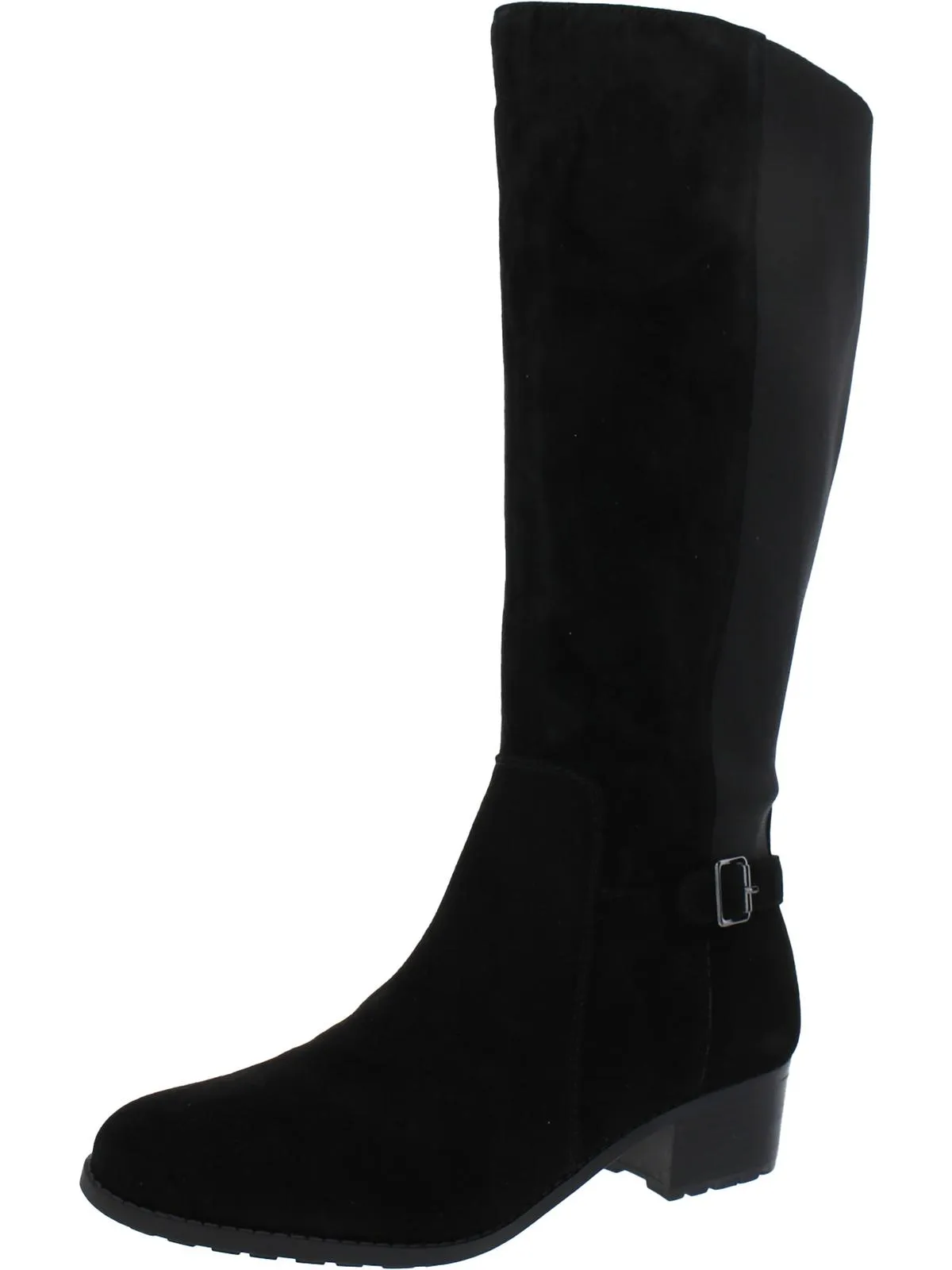 Chaza Womens Stretch Zipper Knee-High Boots