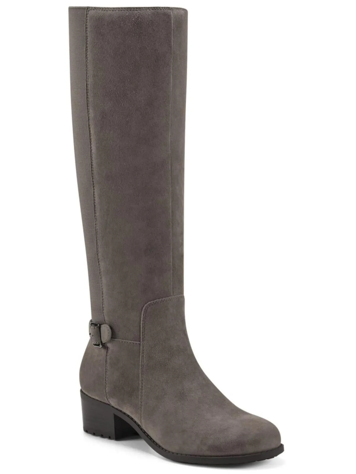 Chaza Womens Stretch Zipper Knee-High Boots