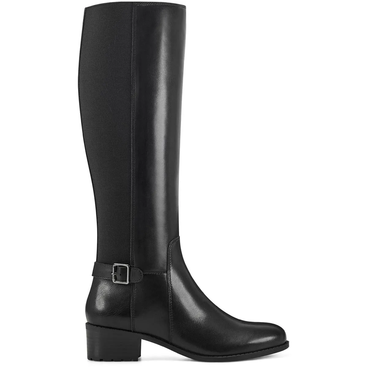 Chaza Womens Stretch Zipper Knee-High Boots