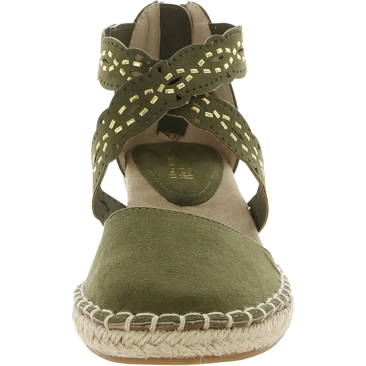 Clo X Band Womens Faux Suede Strappy Espadrilles