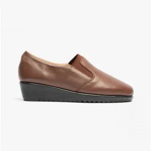 Comfortology BELINDA Womens Leather Shoes Cognac