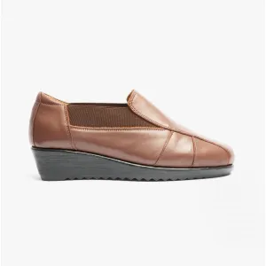 Comfortology JULIET Womens Leather Shoes Cognac