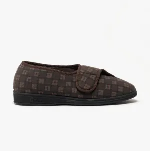 Comfylux PAUL Mens Full Slippers Brown