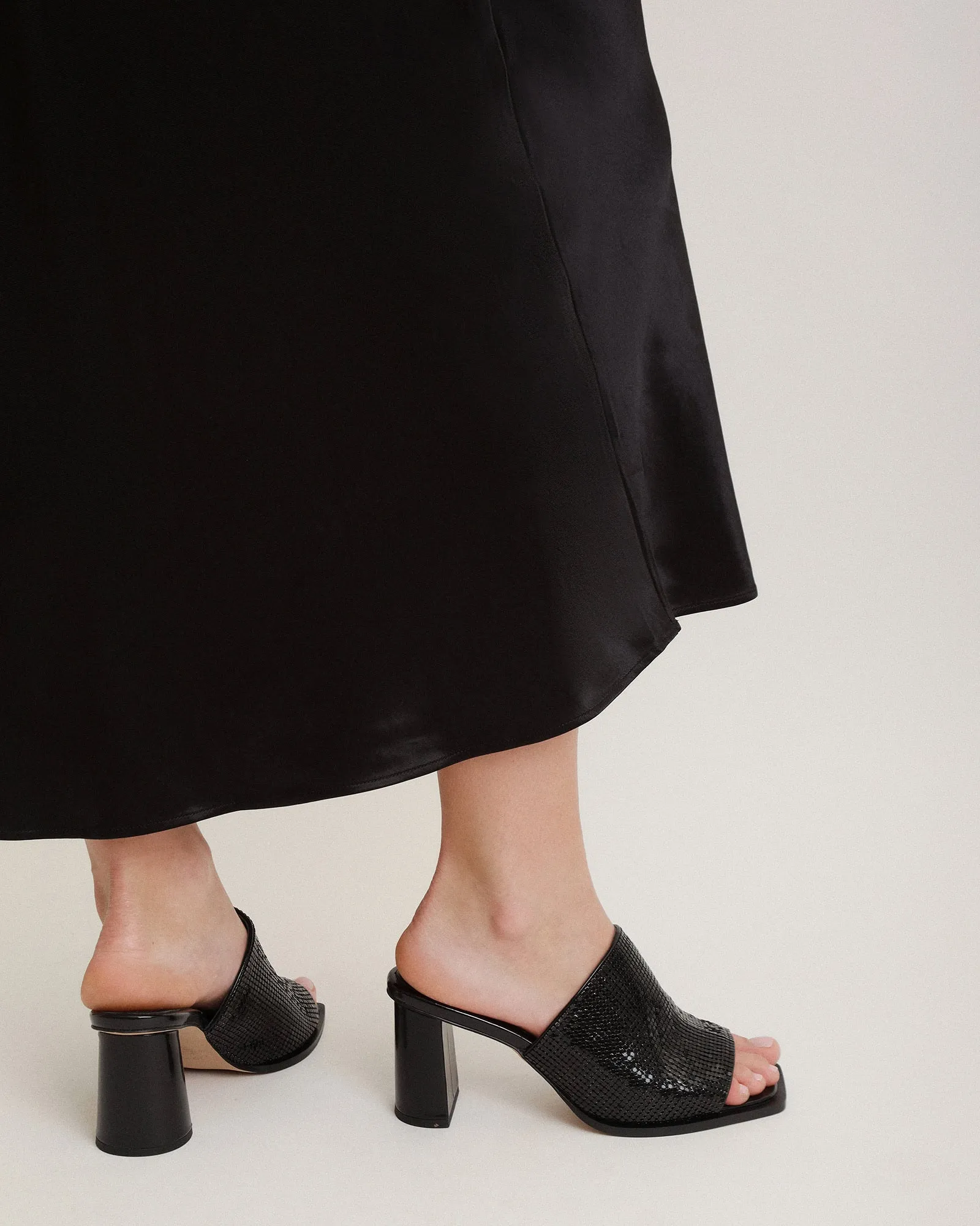 CUPID HIGH HEEL SANDALS BLACK Jo Mercer