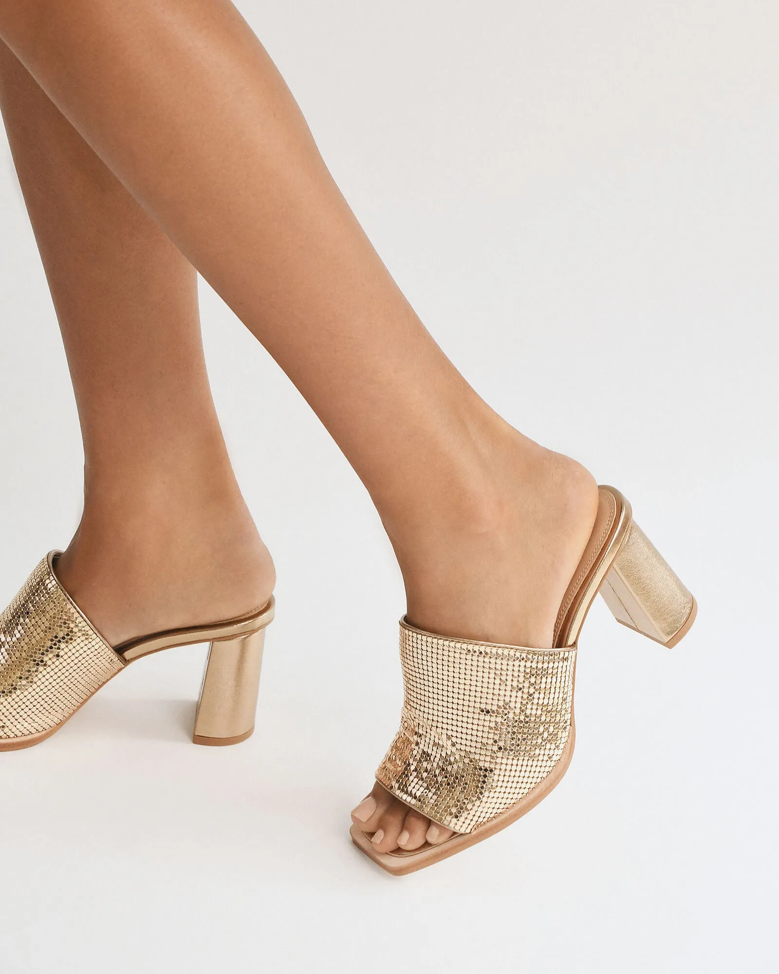 CUPID HIGH HEEL SANDALS GOLD Jo Mercer