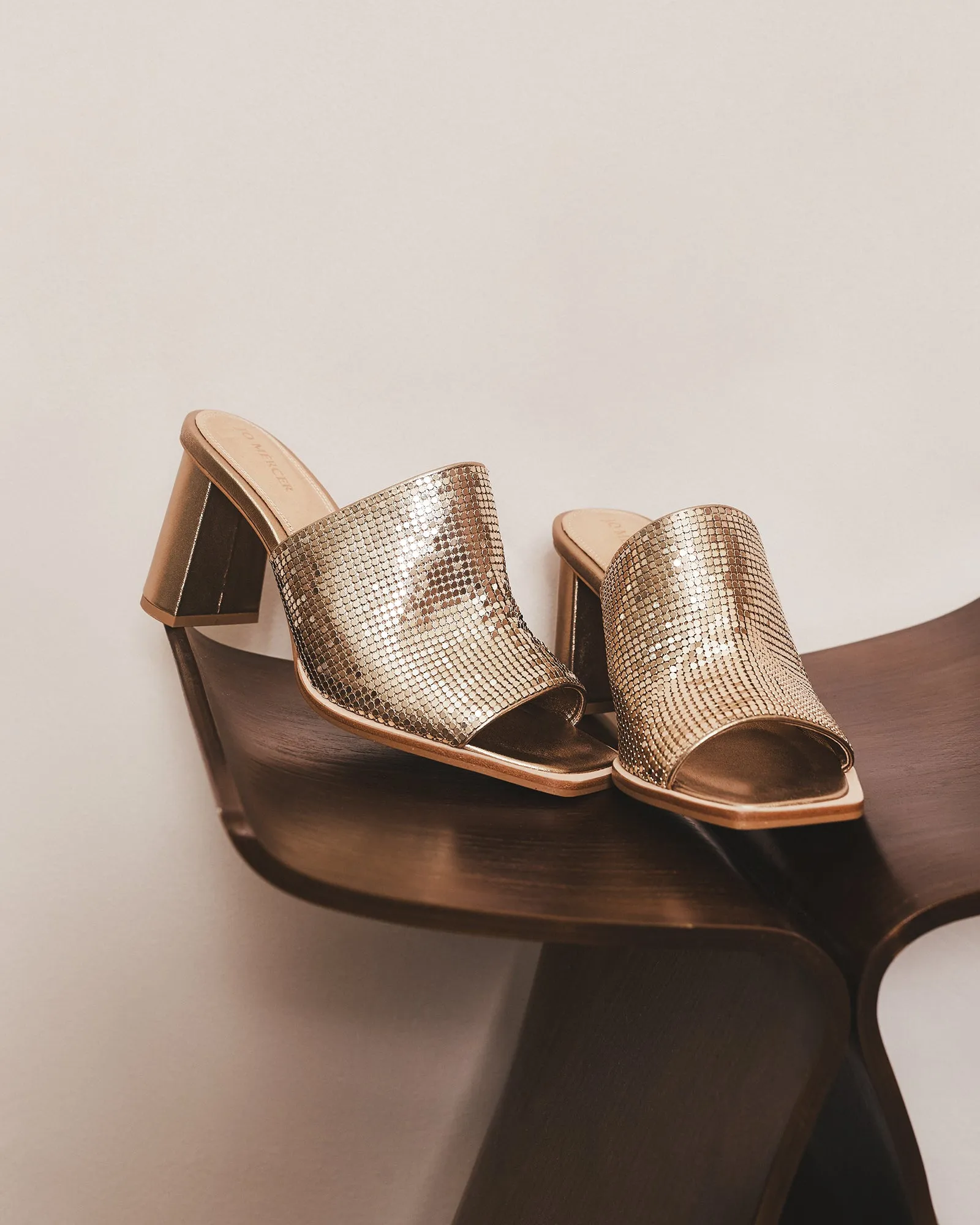 CUPID HIGH HEEL SANDALS GOLD Jo Mercer