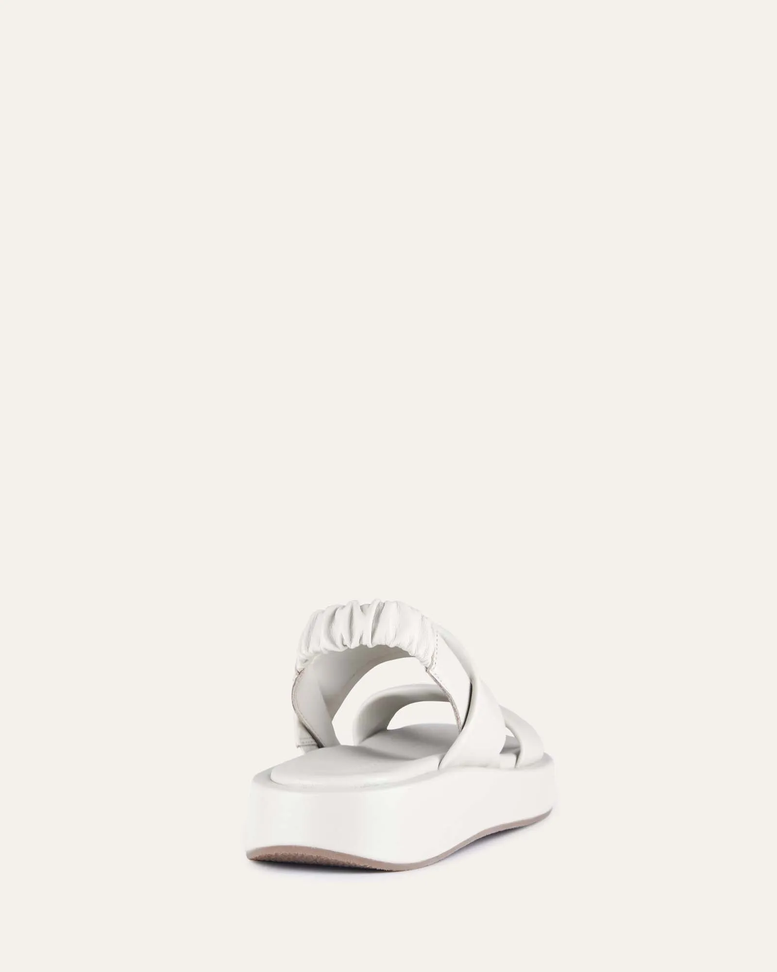 DANA FLAT SANDALS BONE LEATHER Jo Mercer