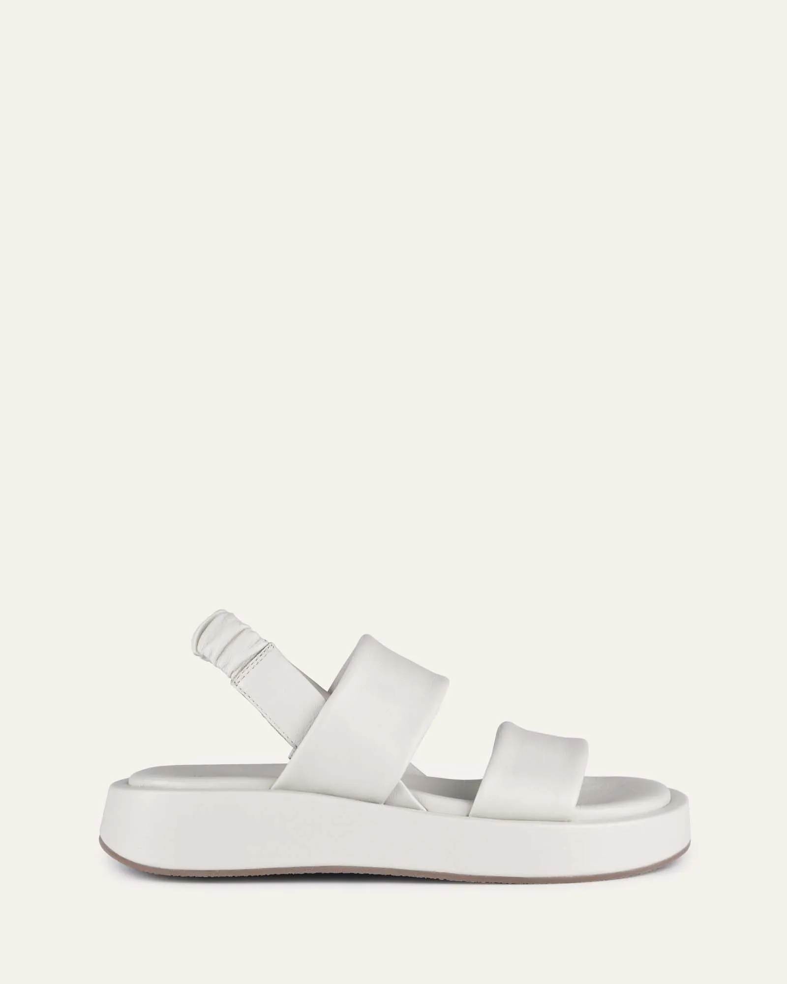 DANA FLAT SANDALS BONE LEATHER Jo Mercer