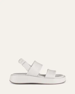 DANA FLAT SANDALS BONE LEATHER Jo Mercer