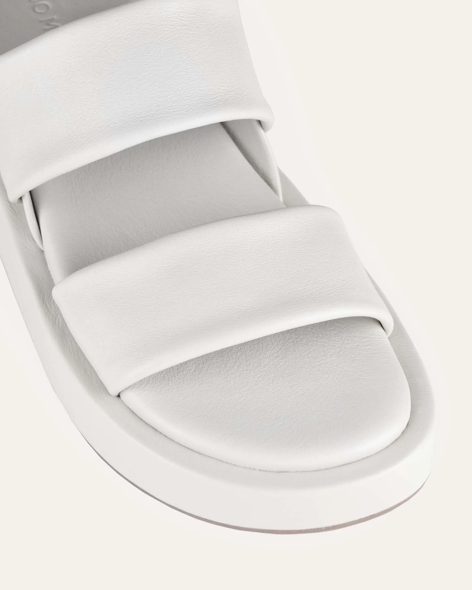 DANA FLAT SANDALS BONE LEATHER Jo Mercer