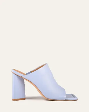 DANIELLE HIGH HEEL SANDALS ICE BLUE LEATHER Jo Mercer