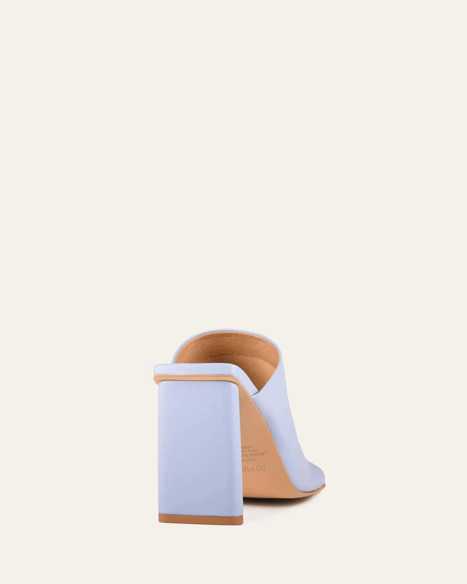 DANIELLE HIGH HEEL SANDALS ICE BLUE LEATHER Jo Mercer