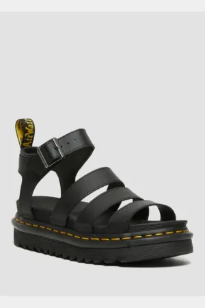 Dr martens blaire 3 strap sandal - black hydro