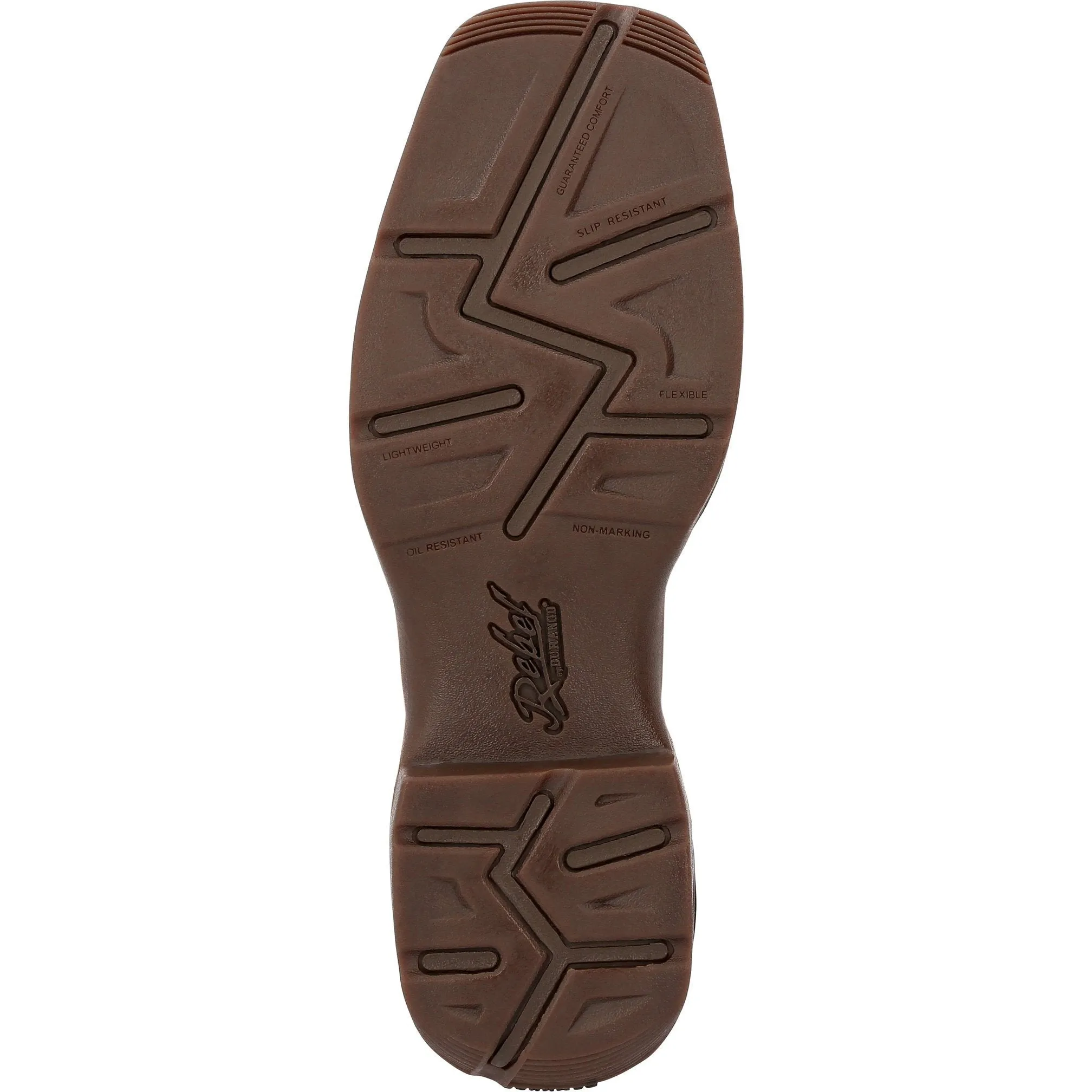 Durango Men's Rebel 12" Square Toe Waterproof Western Boot - Russet - DDB0361
