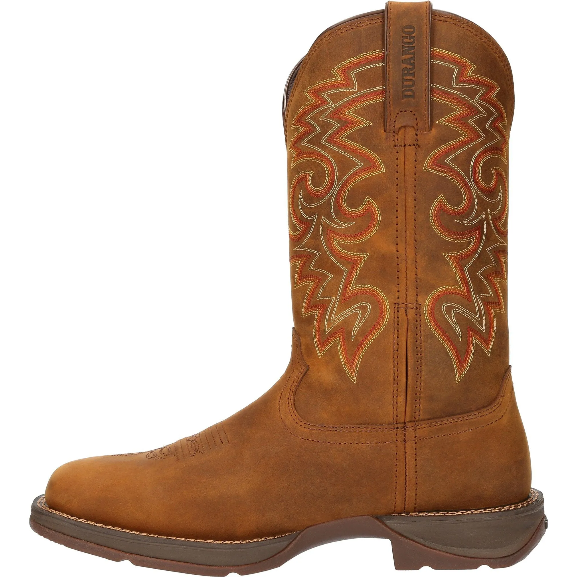 Durango Men's Rebel 12" Square Toe Waterproof Western Boot - Russet - DDB0361