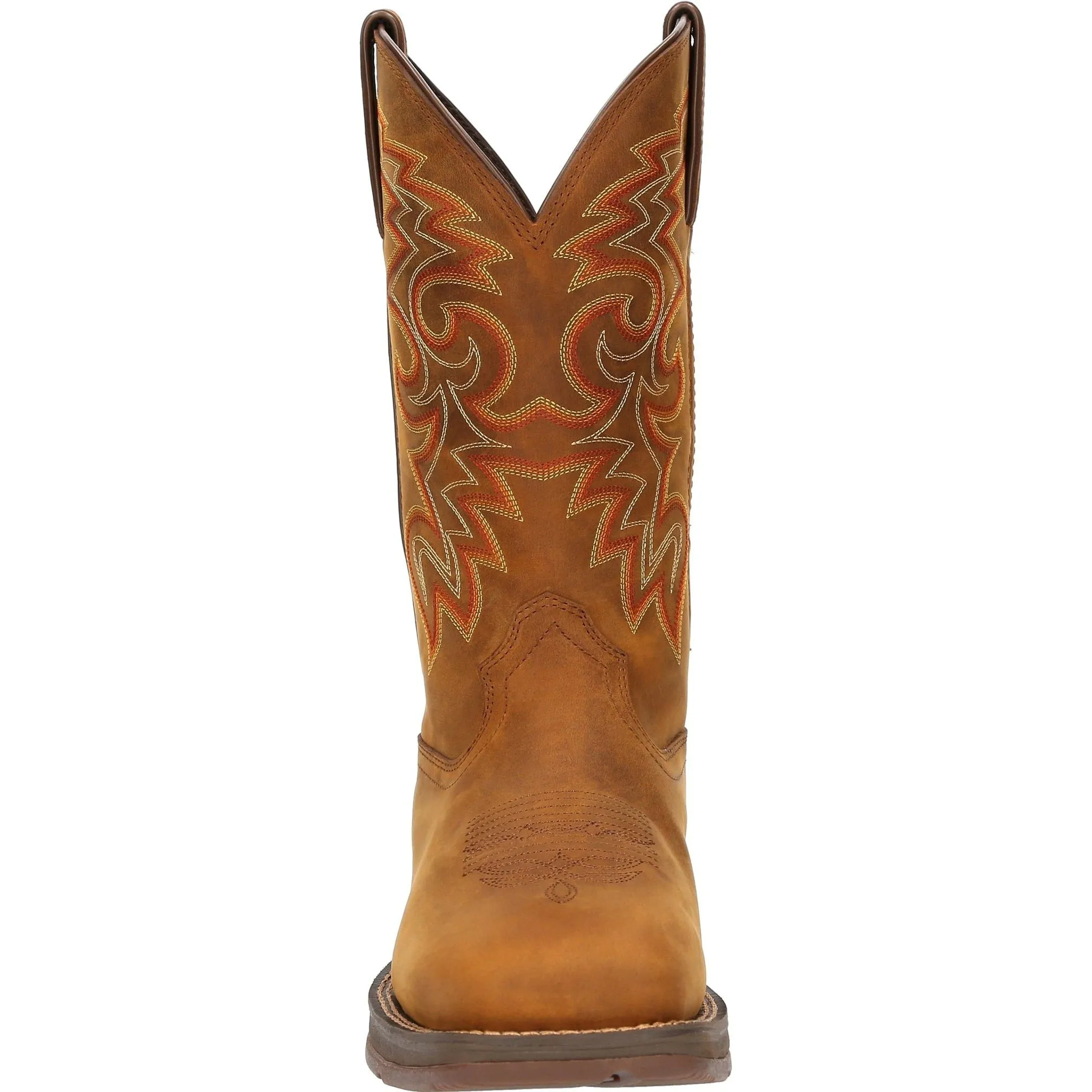 Durango Men's Rebel 12" Square Toe Waterproof Western Boot - Russet - DDB0361