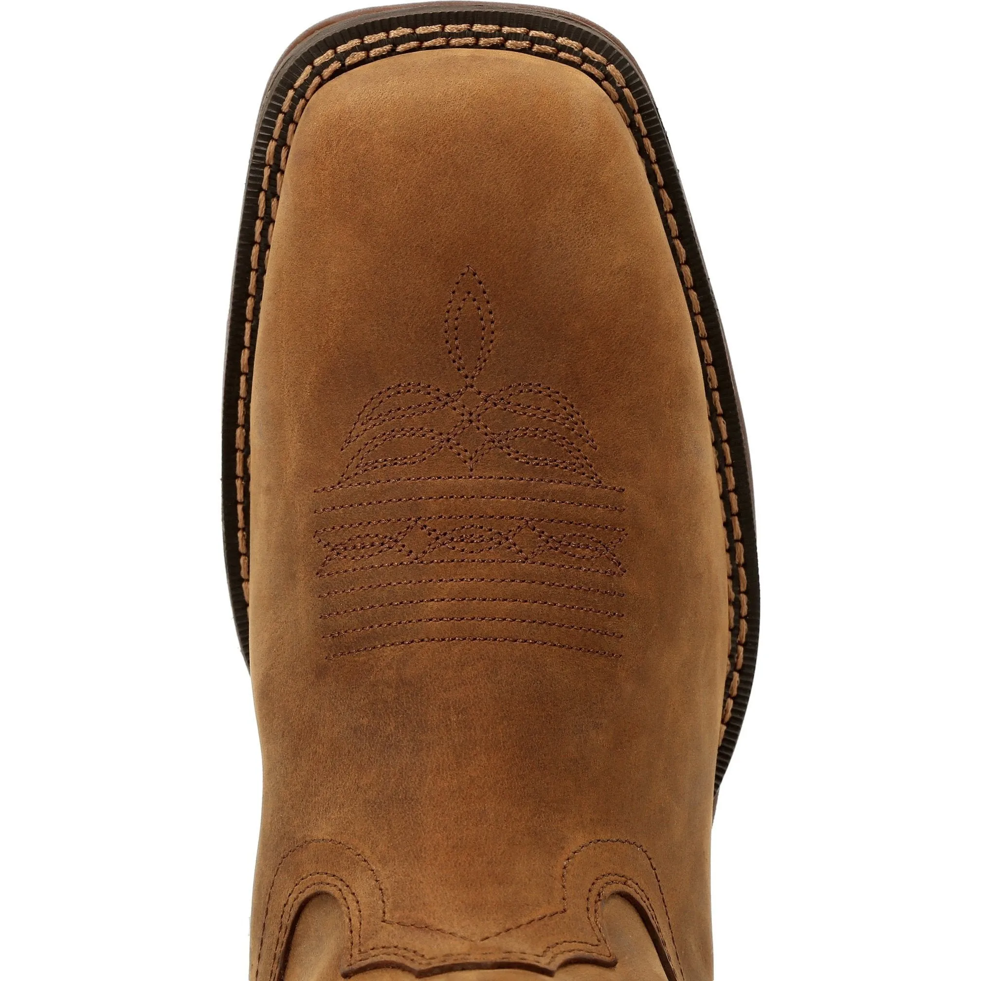 Durango Men's Rebel 12" Square Toe Waterproof Western Boot - Russet - DDB0361