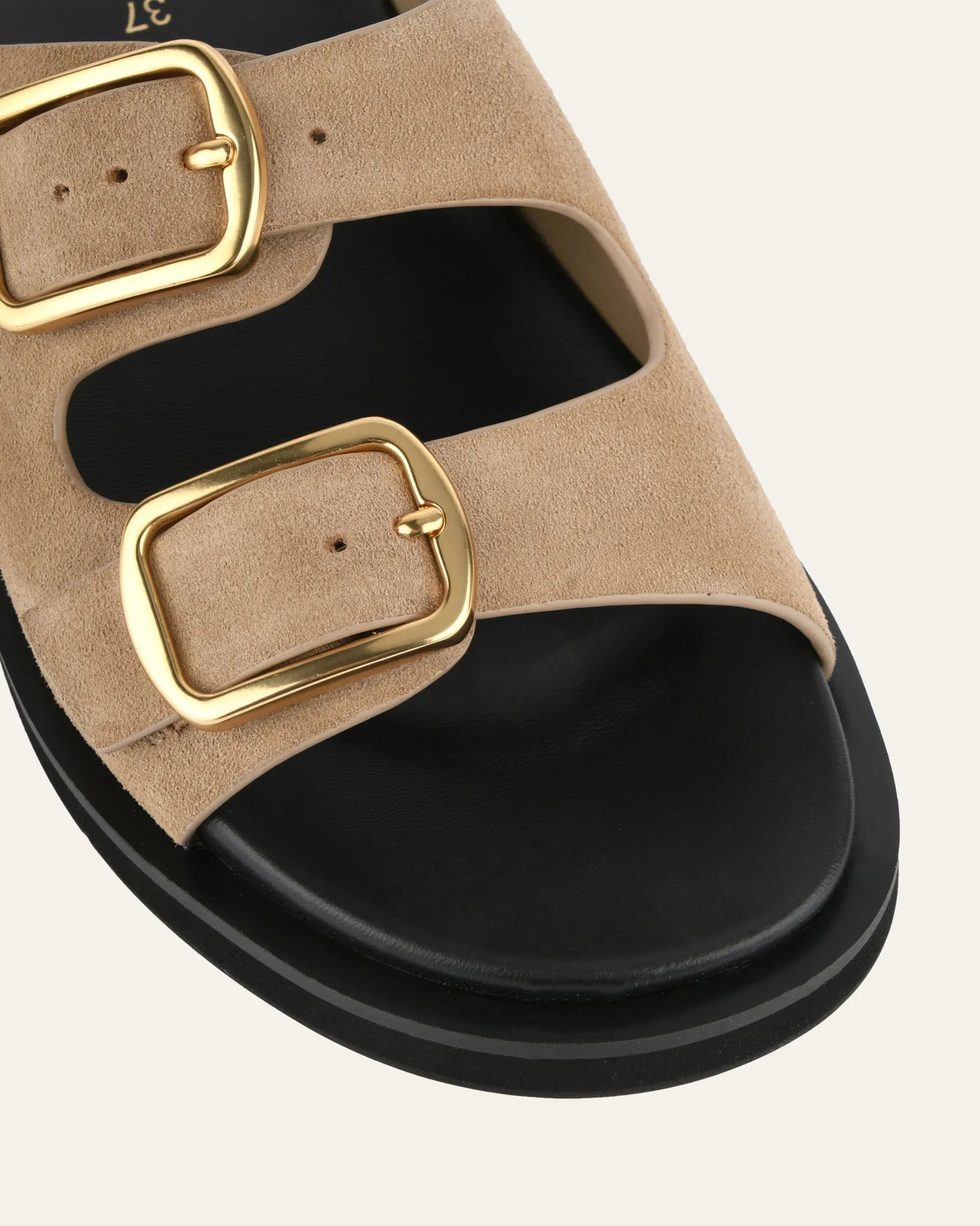 EGON FLAT SANDALS MARSH SUEDE Jo Mercer