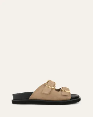 EGON FLAT SANDALS MARSH SUEDE Jo Mercer