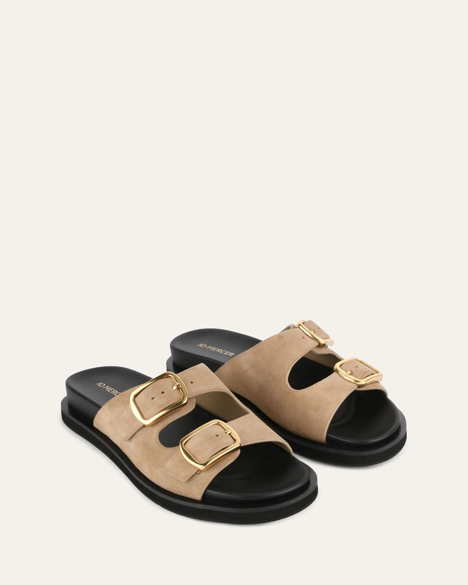 EGON FLAT SANDALS MARSH SUEDE Jo Mercer