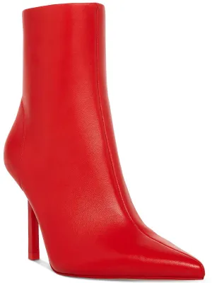Elysia Womens Leather Pointed Toe Ankle Boots