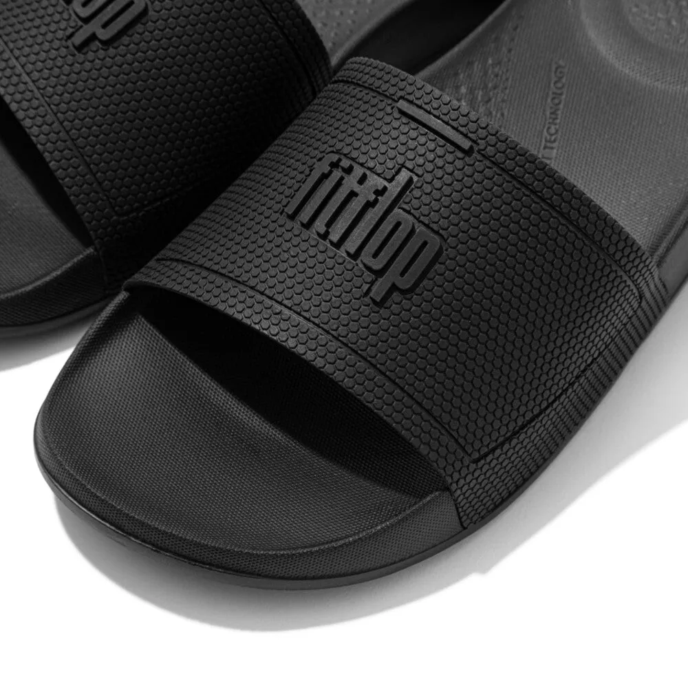 FitFlop iQushion All Black Mens Slides