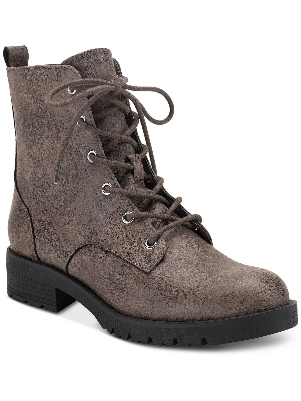 Frankiee Womens Lace-up Zipper Ankle Boots
