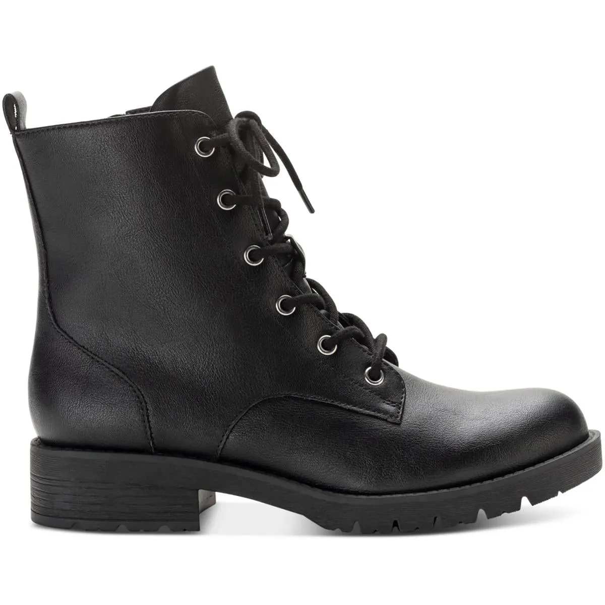 Frankiee Womens Lace-up Zipper Ankle Boots