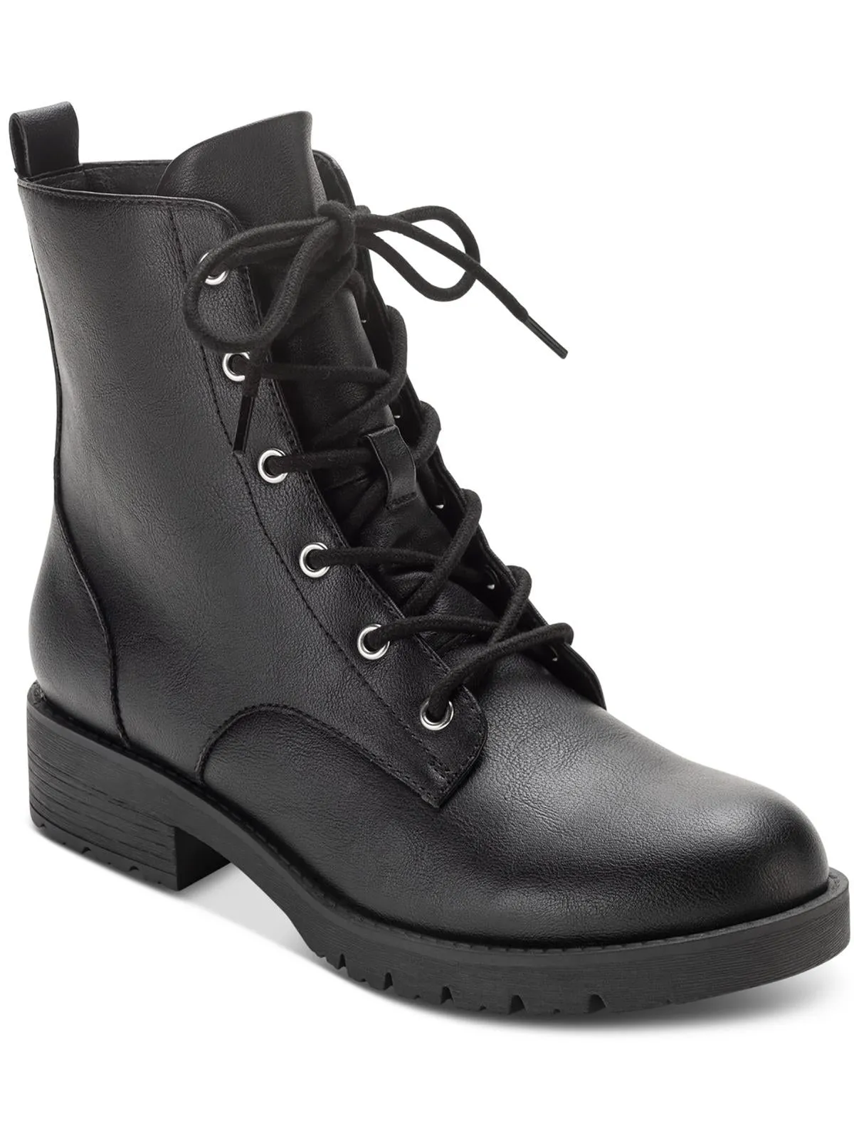 Frankiee Womens Lace-up Zipper Ankle Boots
