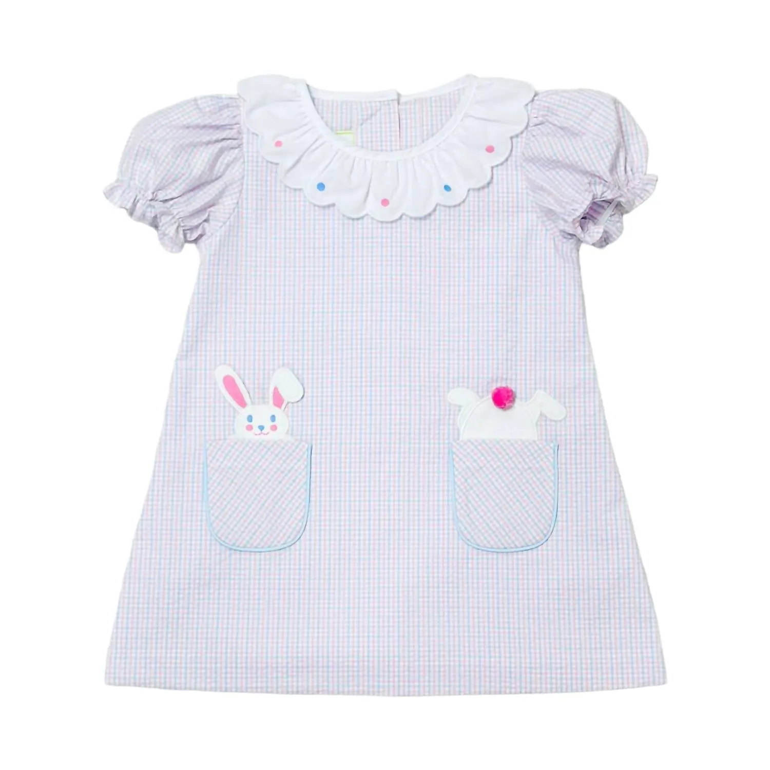 Girl's Bunny Amelie Dress In Cherry Berry Stripe