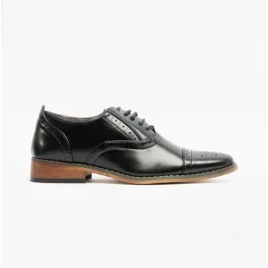 Goor FRANCIS JNR Boys Oxford Lace Up Shoes Black