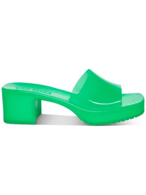 Harlin Womens Square Toe Slip On Heel Sandals