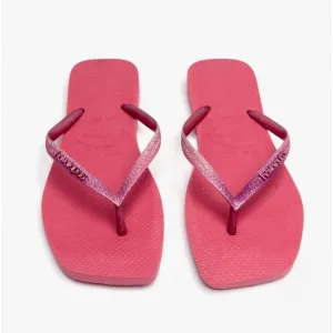 Havaianas HAV SQUARE GLITTER Womens Flip-Flops Velvet Rose
