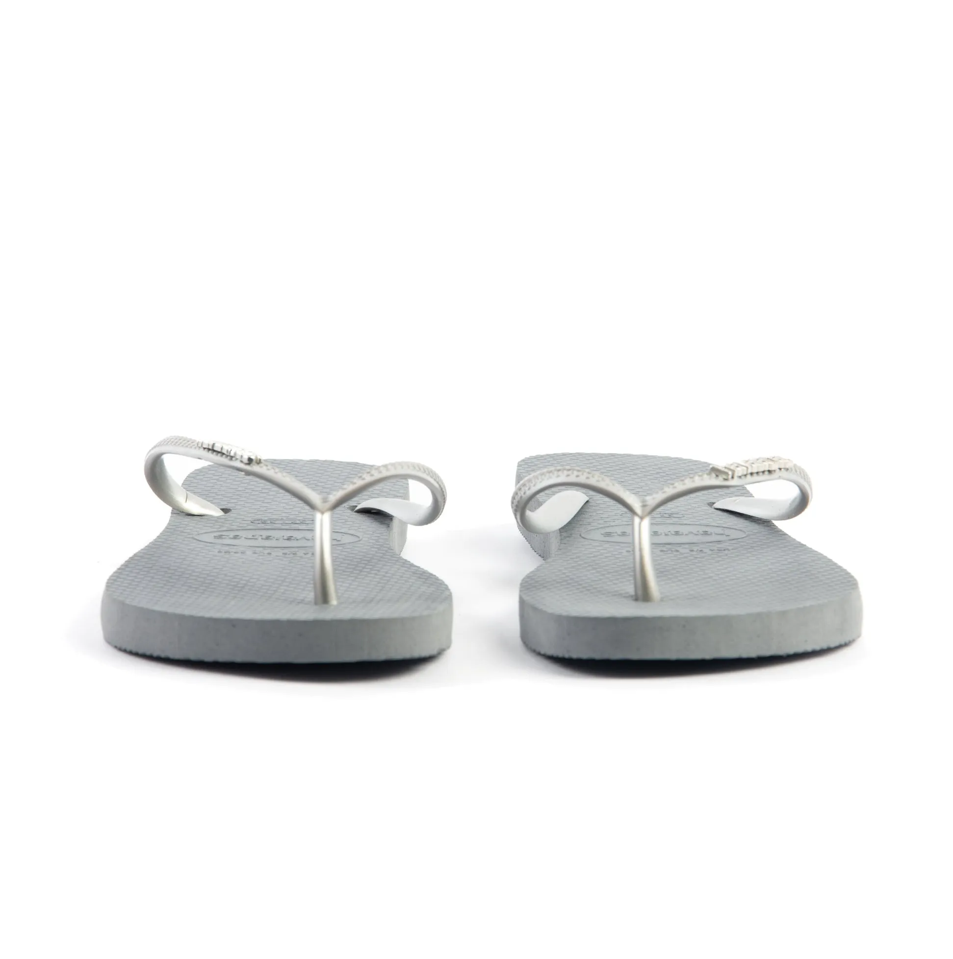 Havaianas SLIM LOGO METALLIC Womens Flip-Flop Sandals Steel Grey