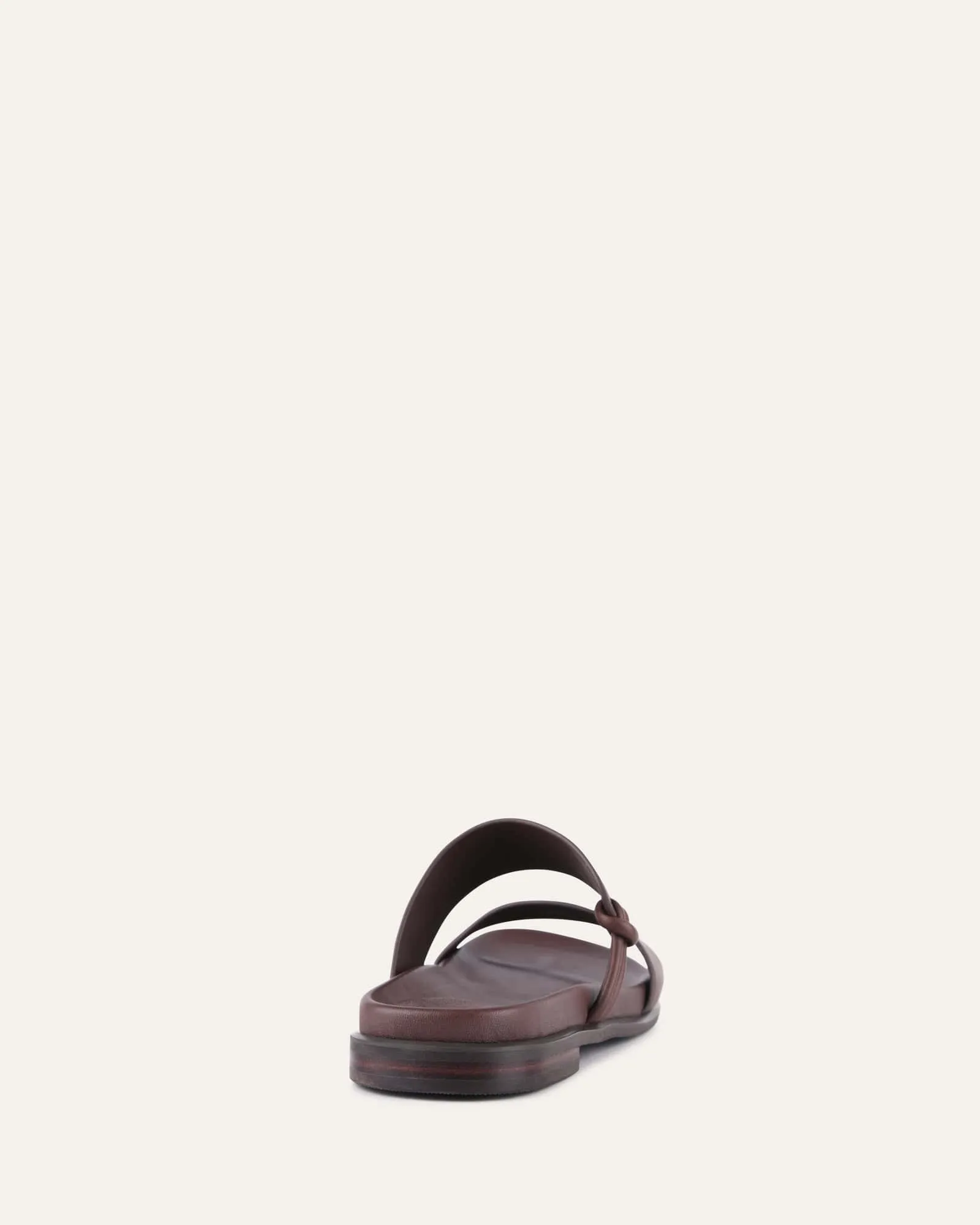 HAYES FLAT SANDALS BROWN LEATHER Jo Mercer