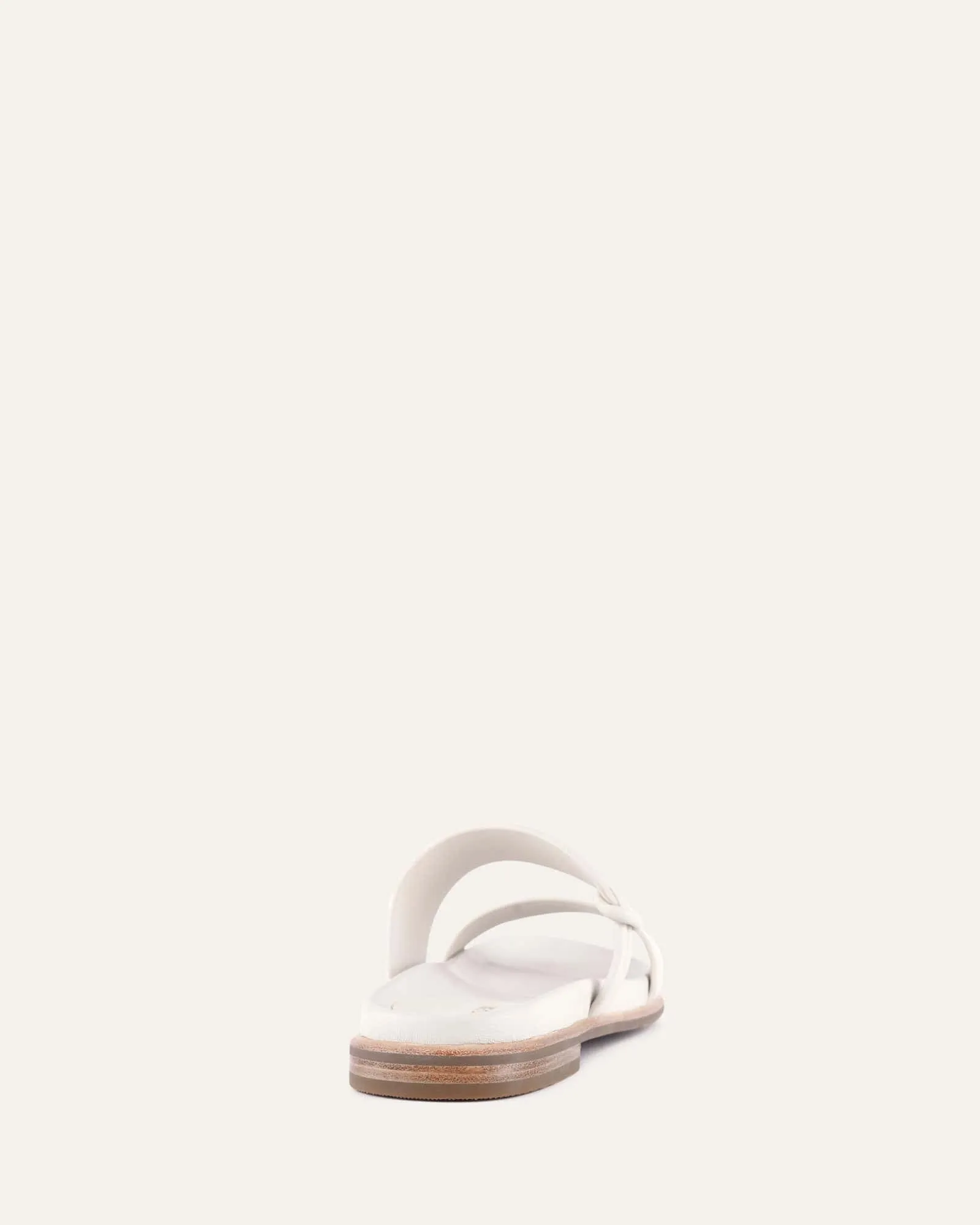 HAYES FLAT SANDALS OFF WHITE LEATHER Jo Mercer
