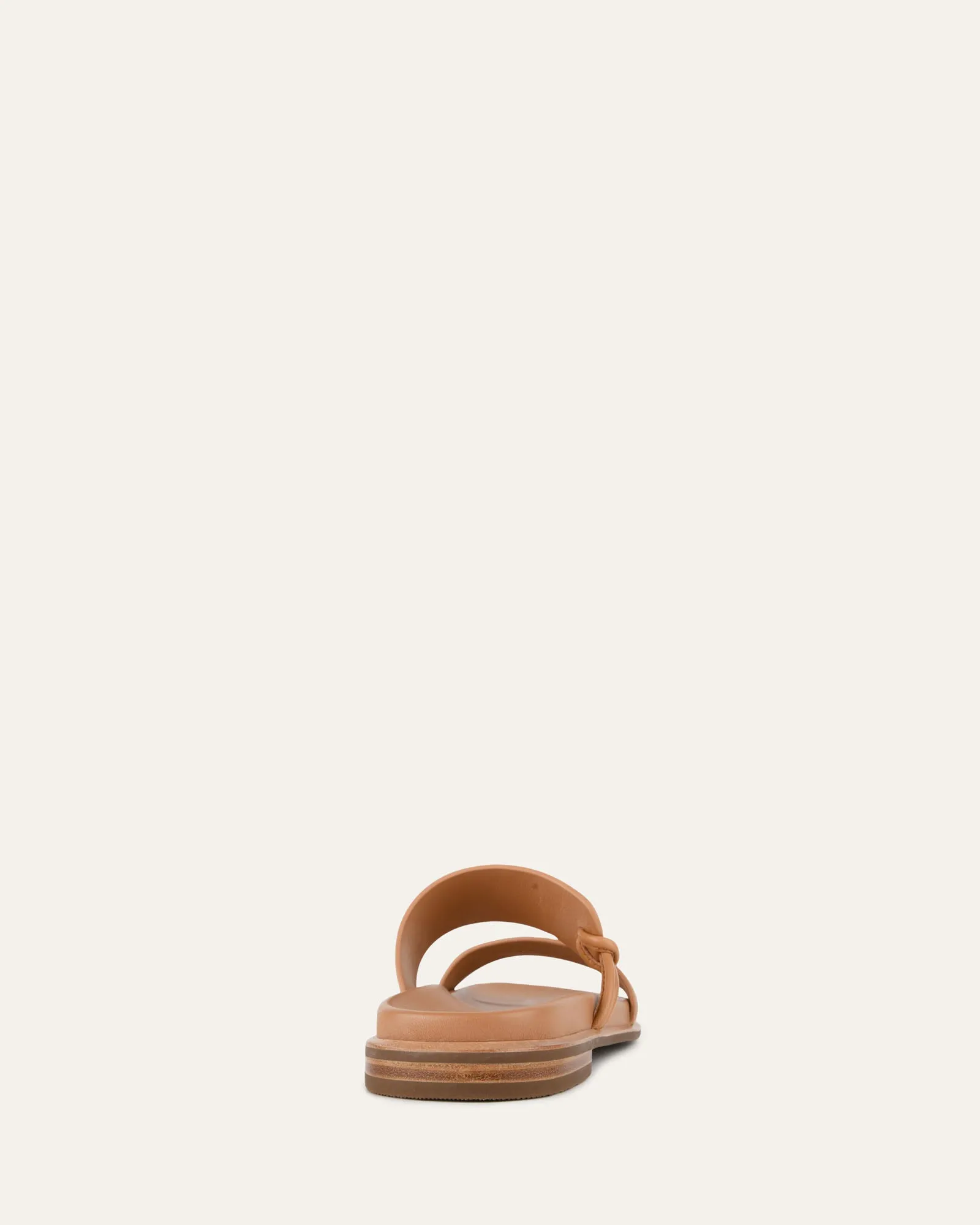 HAYES FLAT SANDALS TOFFEE LEATHER Jo Mercer