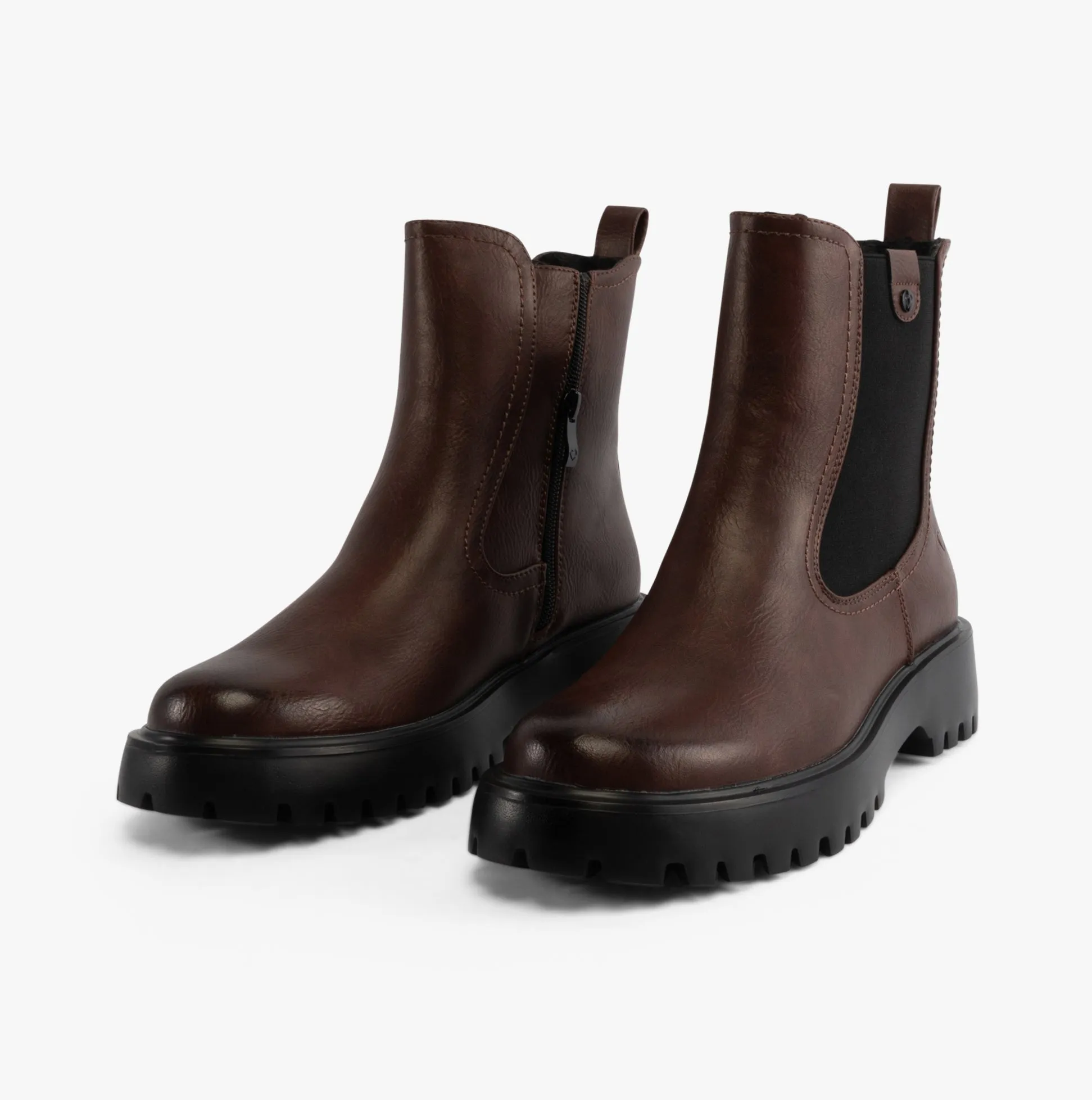 Heavenly Feet ALANA Womens Chelsea Boots Chocolate