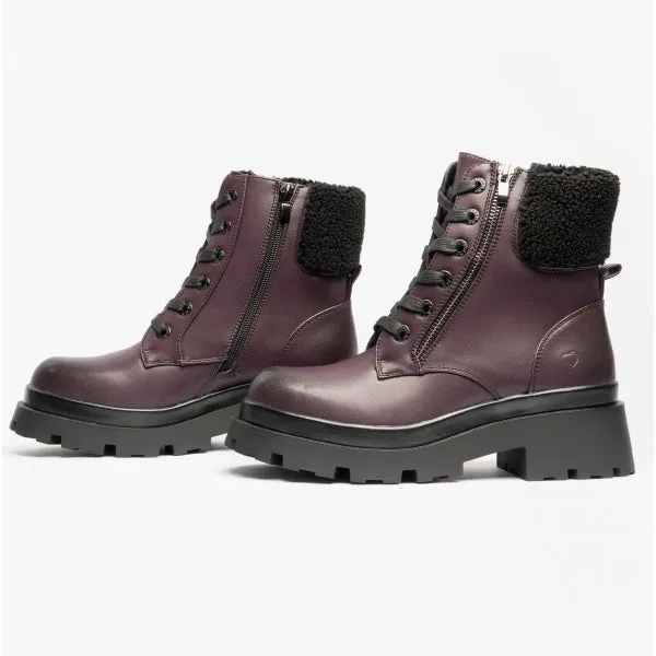 Heavenly Feet AVANTE Womens Lace Ankle Boots Purple