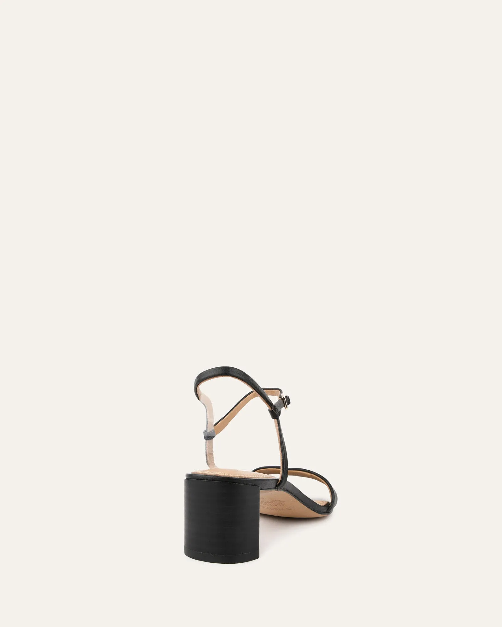 HELEN MID SANDALS BLACK LEATHER Jo Mercer