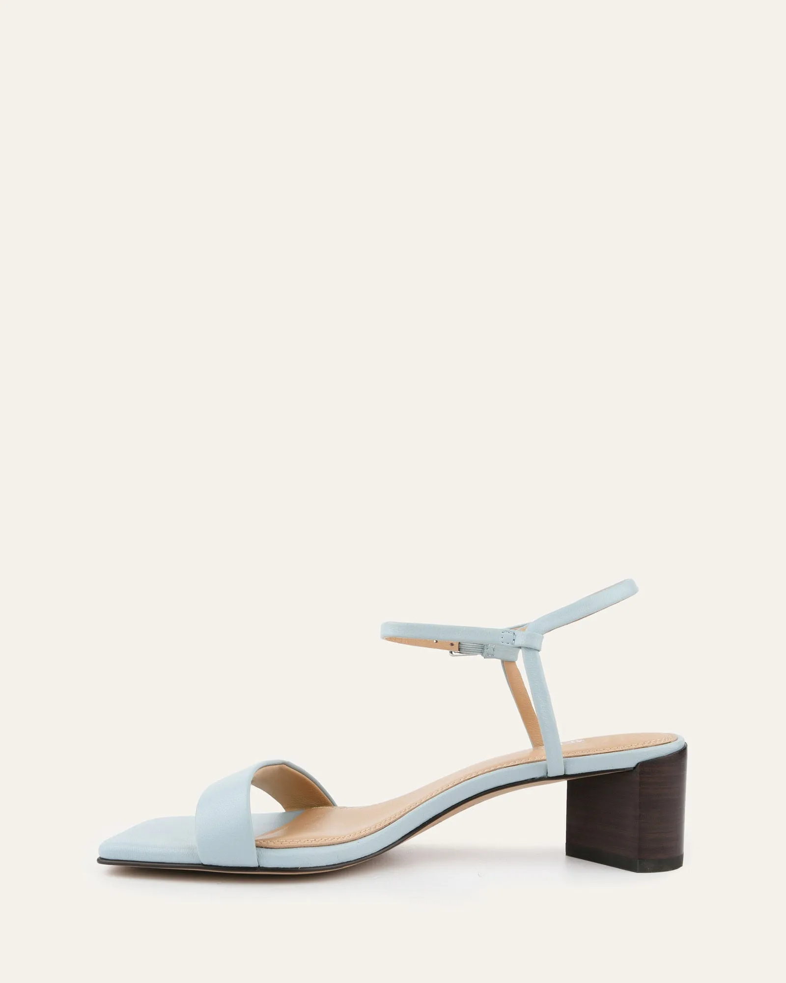 HELEN MID SANDALS DUSTY BLUE LEATHER Jo Mercer