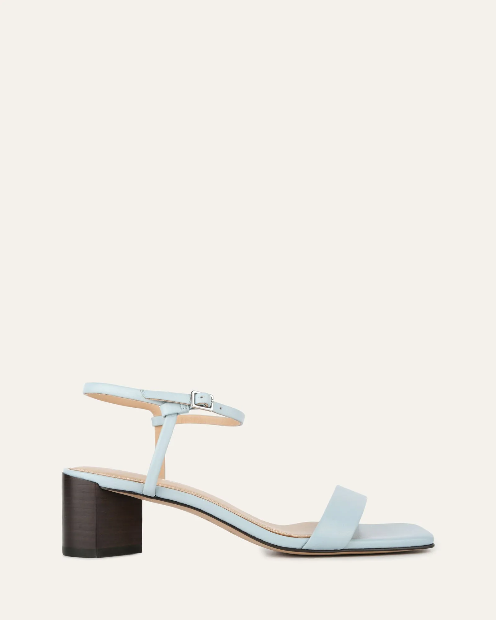 HELEN MID SANDALS DUSTY BLUE LEATHER Jo Mercer