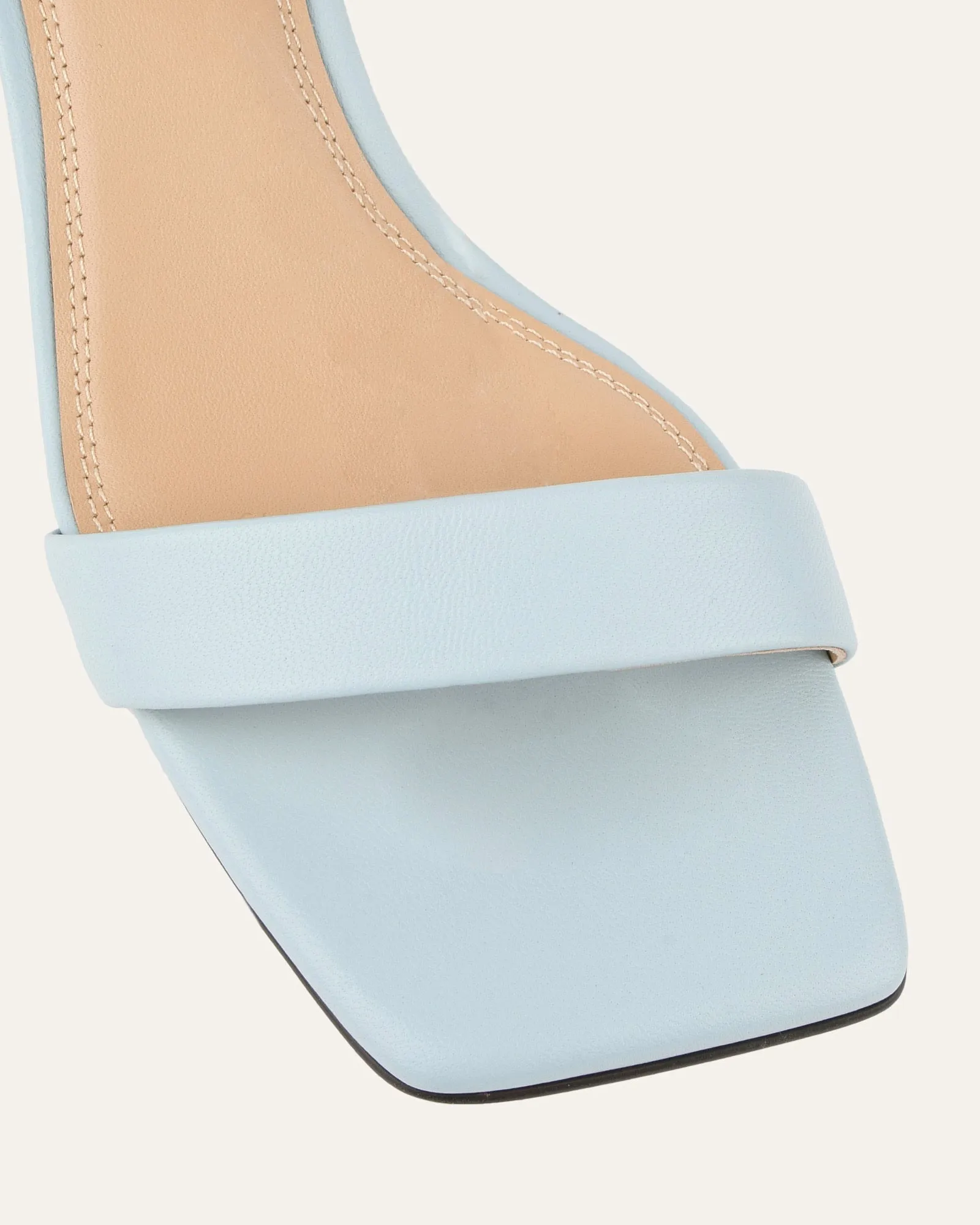 HELEN MID SANDALS DUSTY BLUE LEATHER Jo Mercer
